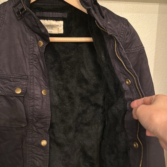 Ralph Lauren Denim Supply Fur Lined Military Field Jacket Women’s XS - Picture 8 of 11